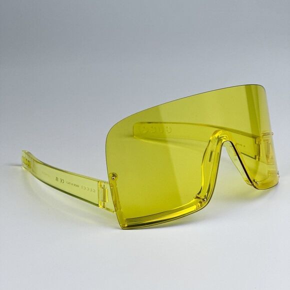 NEW Gucci GG1631S 009 Yellow Shield Unisex Sunglasses GG 1631S - Picture 8 of 11